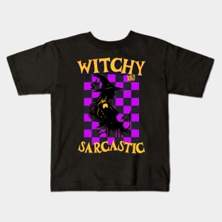 Witchy and Sarcastic Halloween Witches Funny Cute Kids T-Shirt